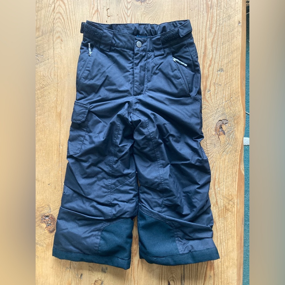 Columbia Boys Kids Black Waterproof Snow Pants XXS 4/5 Omnitech